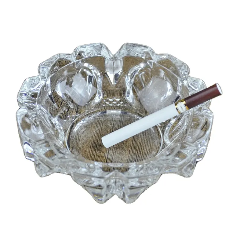 喫煙トレイ用透明ガラス灰皿グラスシガータバコジャーシガレットプレート
