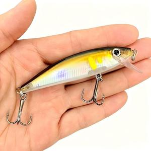 Señuelo Artificial Flotante Sinking Minnow Jerkbait Wobbler 7cm 14g para Trucha, Lubina, Salmón, Agua Salada, Cebo Duro 3D Crystal Swimbait para Carpa y Lucio - Product Image 3