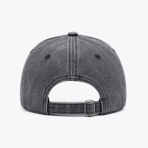 Casquette de baseball en jean délavé à 6 panneaux avec logo personnalisé, broderie appliquée, pour sport en extérieur, vente en gros, fabricant en vrac - Product Image 3