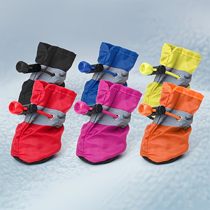 Bottes <span class=keywords><strong>pour</strong></span> <span class=keywords><strong>chien</strong></span> réfléchissantes et imperméables, antidérapantes, toutes saisons, <span class=keywords><strong>avec</strong></span> boucle réglable <span class=keywords><strong>pour</strong></span> chiens de petite et moyenne taille, très vendues - Product Image 5