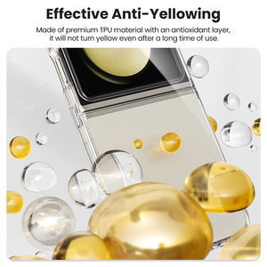 Чехол Toocki Ultra Slim из ТПУ с внешней защитой экрана из высококачественного алюминиевого стекла, поддержка беспроводной зарядки для Samsung Z Flip5, для повседневного использования - Product Image 5