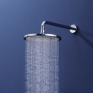 Ensemble <span class=keywords><strong>de</strong></span> robinetterie <span class=keywords><strong>de</strong></span> douche ronde à haute pression avec pommeau <span class=keywords><strong>de</strong></span> douche pluie et douchette à main pour accessoires <span class=keywords><strong>de</strong></span> salle <span class=keywords><strong>de</strong></span> bain - Product Image 4