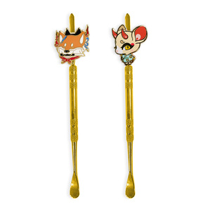 Custom Cartoon Badge Zinc Alloy Spoon Cleaning Accessories Wax Spoon Cartoon