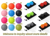 Balle de massage en silicone pour fascia, 63 mm, haute densité, portable, antidérapante, durable, pour la relaxation musculaire profonde, la récupération thérapeutique et la thérapie myofasciale