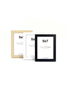 Cornice Fotografica Sottile in MDF Certificata FSC per Dimensioni Personalizzabili, Nera, Bianca, Naturale, 5x7, 6x8, Set da 3 - Product Image 4