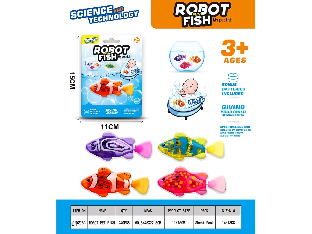 Induction luminous electric clownfish-1 blister