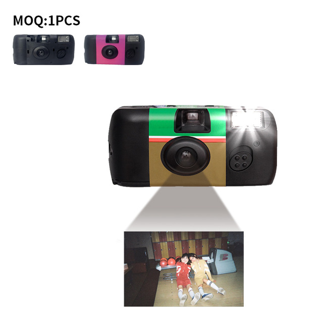 Custom Design Oem Classic Disposable Film Camera Cameras with Flash for Wedding