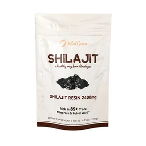 Shilajit生物产品价格100% 天然Shilajit粉末提取物散装石材清真黑金纯Shilajit提取物粉末