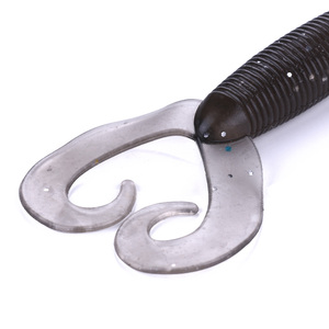 Ingrosso 5 pz/sacchetto <span class=keywords><strong>Esche</strong></span> da Pesca a Doppia Coda 11CM 7.5G, Grub a Due Code, Vermi, Wobbler, Swimbait, <span class=keywords><strong>Esche</strong></span> in Silicone - Product Image 3