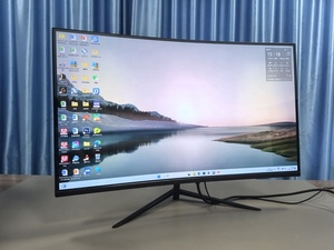 Monitor 27 inci, komputer 2 K 165 HZ layar LCD Tampilan melengkung LED Desktop PC Gaming - Product Image 4