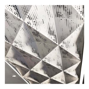 Hiện đại 3D thiết kế văn phòng <span class=keywords><strong>Pop</strong></span> gạch trần nhôm sai vuông vách ngăn không thấm nước co giãn cho khách sạn ứng dụng - Product Image 2