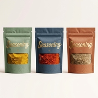 Sachets Doypack Mylar personnalisés avec logo, fenêtre transparente mate, refermables, de qualité alimentaire, résistants à la chaleur, pour collation de noix de cajou