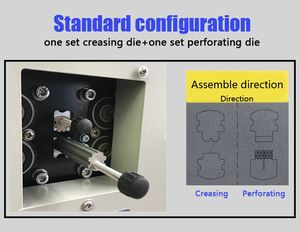 Nguồn nhà máy bán buôn điện A3 kỹ thuật số tự động thẻ giấy máy tạo nếp - Product Image 4