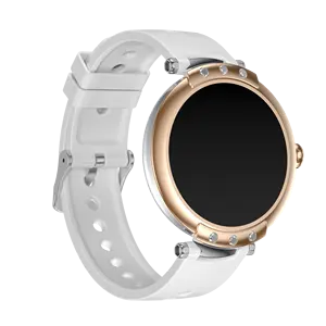 2024 reloj ultrafino y elegante con pantalla de 1,09 pulgadas reloj inteligente para mujer para FR98 con relojes de pulsera FLASH BT5.0 de aleación de Zinc 128 Mb