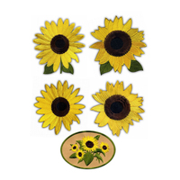 Patchs brodés personnalisés, fil doré métallique, applique florale à coudre ou thermocollante pour vêtements, robes, jeans, sacs