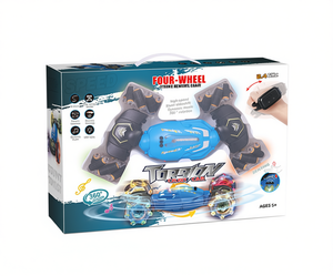 Auto radiocomandata Torony a quattro ruote, scala 1:4, doppio telecomando, elettrica, per interni ed esterni, pronta all'uso, giocattolo in plastica per età dai 5 anni in su - Product Image 1