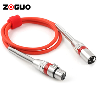 Câble de microphone XLR multicolore 3 broches mâle-femelle gainé PVC 10m, cordon micro équilibré flexible pour audio-vidéo domestique, options 3m-20m