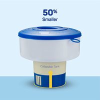Distributeur de chlore flottant pour piscines, compatible avec les comprimés de 3 pouces - Flotteur de chlore pour piscine avec aérations réglables et équilibrées