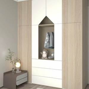 Armario Infantil de Madera Moderno y Minimalista, Mueble de Almacenamiento para el Hogar, Dormitorio, Hotel/Gimnasio, Características de Ropa/Cajones para la Escuela - Product Image 1