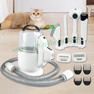 Electric Dog Cat Pet Hair Clippers Shaver Cutter Trimmer Cleaning Removing Upright Pet Vacuum Cleaner Tool Grooming Brush Kit