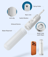Mini pulvérisateur de bidet électrique portable pliable en ABS, rechargeable, étanche IPX6, écologique, pour l'hygiène des toilettes en voyage en extérieur