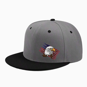 Premium Quality USA Bald Eagle Baseball Cap Custom Embroidery Snapback Hat for Wholesale - Product Image 2