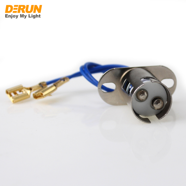 Factory Price BA15D BA15S BAY15D Lamp Holder with Blue PVC Wire Fixed by Terminal , ACC-BA15D/S