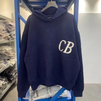 Pulls en tricot brodés à capuche pour hommes Designer Cole Zipper, épais, de haute qualité, noirs, Buxton, hiver, couleur unie, ODM