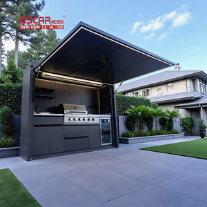 Ensemble de <span class=keywords><strong>cuisine</strong></span> extérieure anti-corrosion pour barbecue, jardin et patio avec abri, espace de cuisson extérieur en acier inoxydable, <span class=keywords><strong>cuisine</strong></span> extérieure - Product Image 1