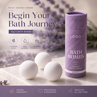 Bombe de bain spa hydratante avec huile essentielle de lavande, aromathérapie, ensemble de boules effervescentes pour bain moussant