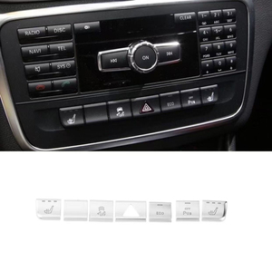 Autocollants de garniture pour boutons de climatisation de <span class=keywords><strong>la</strong></span> console <span class=keywords><strong>centrale</strong></span> de l'intérieur de <span class=keywords><strong>la</strong></span> voiture pour <span class=keywords><strong>Mercedes</strong></span> Benz Classe A <span class=keywords><strong>GLA</strong></span> X156 W176 2013 2014 2015 2016 2017 2018 2018 - Product Image 6