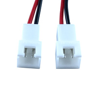 Molex 4Pin ke Dual 2Pin XH2.54 Fan Splitter, Kabel Pengunci untuk Sistem Pendingin Casing PC