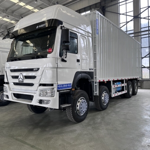 Used Sinotruk HOWO Heavy Duty 8x4 Commercial <strong>Truck</strong> with Sinotruck Box Cargo Van Diesel Fuel 12 Wheel Lorry <strong>Trucks</strong> for Sale - Product Image 4