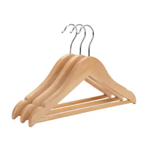 Houten Kinderkleerhangers Ondersteunen Op Maat Gemaakte Merk Logo Lage Prijs Log Hangers