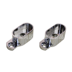 Support mural en alliage de zinc pour tringle de penderie 16 mm, non détachable, pour tube plat - Product Image 1