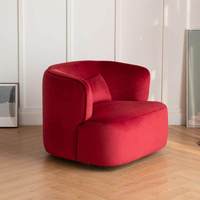 Canapé monoplace moderne et minimaliste avec revêtement personnalisable, idéal comme fauteuil de salon pour les chambres à coucher, les salons