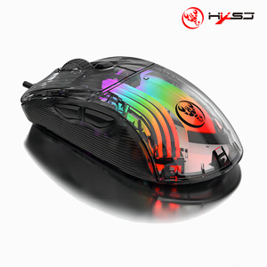 Hxsj <span class=keywords><strong>เมาส์</strong></span> X400B กลไกแบบมีสาย RGB backlit โปร่งใสเหมาะกับการเล่นเกมสูงสุด12800DPI ตั้ง<span class=keywords><strong>โปรแกรม</strong></span><span class=keywords><strong>มาโคร</strong></span>7ปุ่ม - Product Image 5