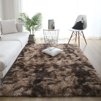 Différentes tailles cravate teint imprimé chambre salon salle d'étude tapis dégradé soie laine polyester tapis en stock