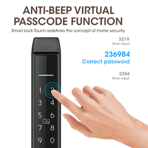 Cerradura Inteligente para Puerta Corredera de Vidrio de Doble Cara, de Aluminio y Acero, con Huella Digital, Wifi, TTlock, Tuya, para Europa, Gran Venta Locstar - Product Image 3