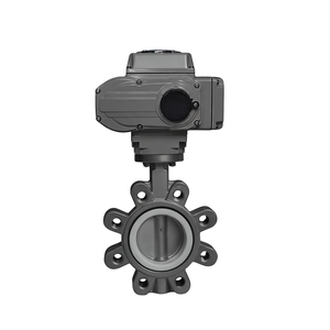 Vanne papillon motorisée à actionneur électrique à disque en acier inoxydable 304, corps en fonte, modulant 4-20 mA, type wafer COVNA HK60-D-M - Product Image 4