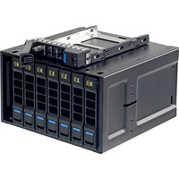 SANJU NVMe модуль с горячей заменой, 8-слотовый 2,5-дюймовый корпус для SSD-накопителей U.2 с интерфейсом SFF8654-X8 для компьютера