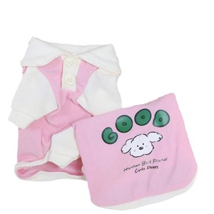Cute Animal Print Pet <b>T</b>-Shirt Polyester Spring Autumn Thin Breathable Cartoon Style For <b>Cats</b> Dogs - Product Image 5
