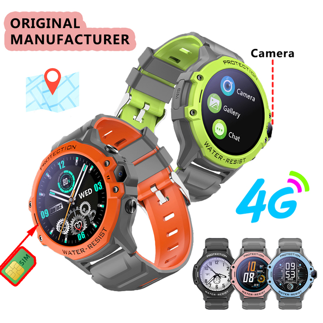 4G Kids GPS Smart Watch with SIM Card Video Call SOS IP67 Waterproof K55 Children Wearable Devices Sports Smartwatch for Kids