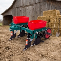 Semoir à maïs multifonction à 2 rangs pour motoculteur, machine agricole de précision pour la plantation de semences