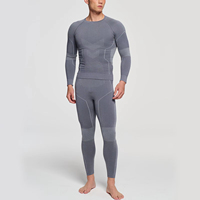 Ensemble de sous-vêtements de sport pour femmes en polyester polaire thermique, collants de compression, sous-vêtements de ski, ensemble de survêtement pour la course à pied, sous-vêtements d'hiver