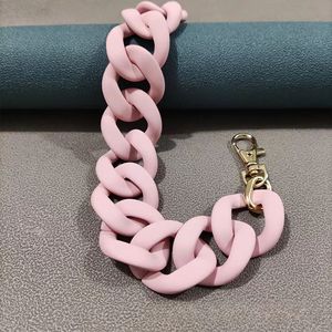 スタイリッシュなマルチカラートレンディな分厚い樹脂チェーンバッグハンドルクリエイティブDIYファッションバッグアクセサリーに最適 - Product Image 3