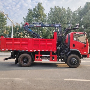 Camion-grue multifonctionnel autoportant pour machines de construction avec grue de 15 tonnes et mini-dumper - Product Image 5