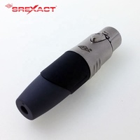 Connecteur XLR Femelle 3 Broches SREXACT SVP556V de Haute Qualité, Populaire, en Alliage de Zinc et Contact en Laiton, 3P/15A, pour Utilisation Audio et Vidéo