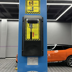 Dongkrak Mobil 2 Tiang Kapasitas 5000kg, Pengunci <span class=keywords><strong>Manual</strong></span>, Plat Lantai, Dongkrak Mobil Lebar untuk Bengkel Otomotif - Product Image 4