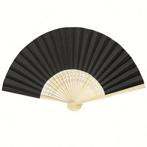 Éventails en papier de bambou personnalisés pour femmes, avec impression sur mesure et décoration - Product Image 5